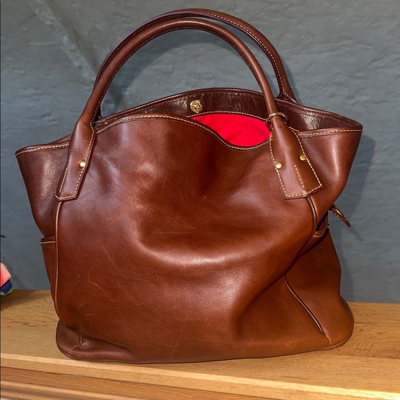 Dooney & Bourke Chestnut Leather Tote - Picture 7 of 7